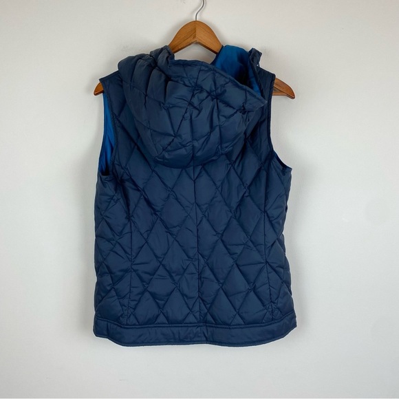 LL Bean Signature Hooded Quilted Down Vest - Picture 2 of 7